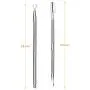 2PCS Cuticle Pusher and Cutter - Get Your Gel Nail Polish Off Quickly - Professional Cuticle Remover which You Can Do Nails at Home - Durable Pedicure Manicure Tools - for Fingernails and Toenails