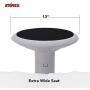 Storex Active Tilt Stool, Ergonomic Seating for Flexible Office Space and Standing Desks, Adjustable 12-24 Inch Height, Gray (00322U01C)
