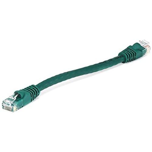 Monoprice 0.5FT 24AWG Cat6 550MHz UTP Ethernet Bare Copper Network Cable - Green