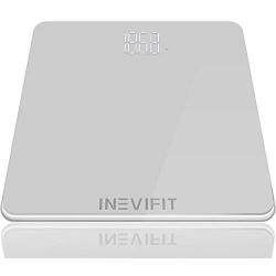 INEVIFIT Bathroom Scale, Highly Accurate Digital Bathroom Body Scale, Precisely Measures Weight up to 400 lbs