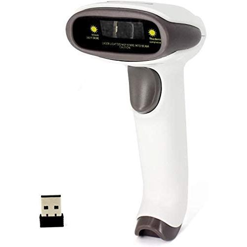 Wireless Bluetooth Barcode Scanner, Symcode Handheld USB CCD Cordless Barcode Scanner with USB Receiver Support Storing Codes Rechargeable Bar Code Reader Long Battery Life