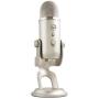 Blue Yeti USB Mic for Recording & Streaming on PC and Mac, 3 Condenser Capsules, 4 Pickup Patterns, Headphone Output and Volume Control, Mic Gain Control, Adjustable Stand, Plug & Play - Platinum