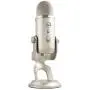 Blue Yeti USB Mic for Recording & Streaming on PC and Mac, 3 Condenser Capsules, 4 Pickup Patterns, Headphone Output and Volume Control, Mic Gain Control, Adjustable Stand, Plug & Play - Platinum