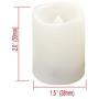 24 PCS Small Round Cream White Flameless Votive Candles Fake Unscented Flickering Battery Operated Electric Tea Lights Bulk Set Baptism Party Wedding Decorations Home Decor Centerpieces Batteries Incl