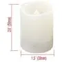 24 PCS Small Round Cream White Flameless Votive Candles Fake Unscented Flickering Battery Operated Electric Tea Lights Bulk Set Baptism Party Wedding Decorations Home Decor Centerpieces Batteries Incl