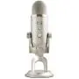 Blue Yeti USB Mic for Recording & Streaming on PC and Mac, 3 Condenser Capsules, 4 Pickup Patterns, Headphone Output and Volume Control, Mic Gain Control, Adjustable Stand, Plug & Play - Platinum