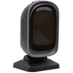 TEEMI Handsfree 2D QR Desktop Barcode Scanner, 1D Handheld Automatic Omnidirectional USB Reader CMOS Image Sensor, Large Scanning Window Capture Screen Codes, TMSL-72
