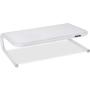 Allsop Metal Art Jr. Monitor Stand, 14-Inch wide platform holds 40 lbs with keyboard storage space – White (31881)