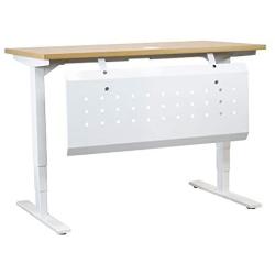 Aluminum Modesty Panel - 39'' - White. Accessory for Computer Standing Desk 48 x30 inch
