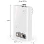 Eccotemp FVI12-LP Liquid Propane Gas Tankless Water Heaters, White