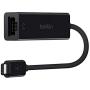 Belkin USB-IF Certified USB Type C (USB-C) to Gigabit Ethernet Adapter, Compatible with USB-C Devices including New MacBook, MacBook Pro (2016), XPS and ChromeBook Pixel (F2CU040btBLK)
