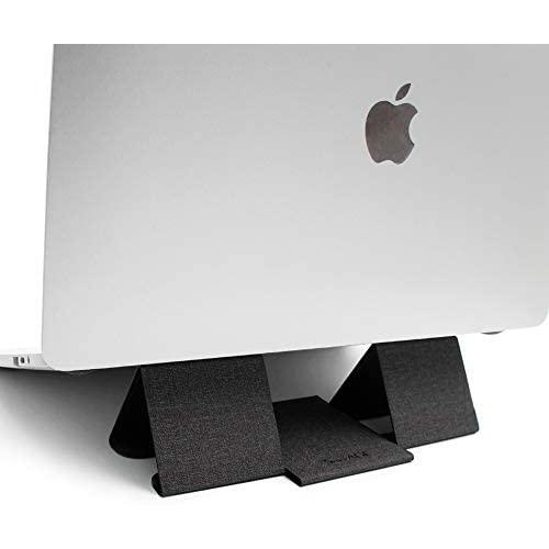 SenseAGE Double Pyramid Foldable Laptop Stand, Lightweight Laptop Stand, Anti-Slide and Portable Notebook Stand, Compatible with MacBook/MacBook Air/MacBook Pro, Tablets and Laptops up to 15”, Black