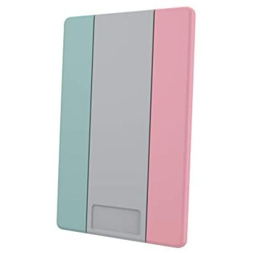 Speck Products GrabTab Cell Phone Holder and Stand, Works with Most Cell Phones - Aquifer Blue/Dolphin Grey/Sorbet Pink