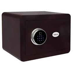 Golval EF25 Home Steel Security Safe Box, Biometric Fingerprint Quick-Access Safe with New-Gen Full Keypad Module Wide, Solid Steel Safe Strongbox for Cash,Jewelry, Guns, Valuables (red)