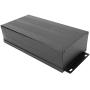 55 x 106 x 200mm Enclosure Electronic DIY Circuit Board Project Aluminum Box Cooling Case Aluminum Alloy Box, Split Type, Black/Sand SilverElectrical Boxes((sand black with bending plate))