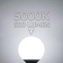 TORCHSTAR G25 Globe led Bulb, Dimmable Vanity Light, 5.5W (60W Eqv.), UL-Listed, 5000K Daylight for Makeup Mirror, Pendant, Bathroom, Dressing Room, 3-Year Warranty, Pack of 6