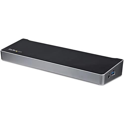 StarTech.com Triple Monitor USB 3.0 Laptop Docking Station - 4K HDMI, 2x DisplayPort - Universal USB Dock for Windows & Mac OS (USB3DOCKH2DP)