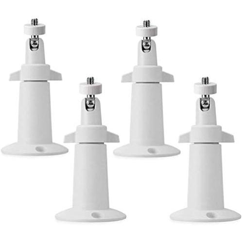 (4 Pack, Metal), BFYTN Security Camera Metal Wall/Ceiling Mount, Adjustable Indoor/Outdoor Mount Compatible with Arlo, Arlo Pro 2 3, Arlo Ultra Others -Replacement Mount for Ring Stick Up Cam Battery