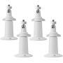 (4 Pack, Metal), BFYTN Security Camera Metal Wall/Ceiling Mount, Adjustable Indoor/Outdoor Mount Compatible with Arlo, Arlo Pro 2 3, Arlo Ultra Others -Replacement Mount for Ring Stick Up Cam Battery