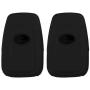 Lcyam 2Pcs Black Soft Material Silicone Key Fob Cover Case 3 Buttons Fits for Toyota Avalon Corolla Camry RAV4 Prius Smart Keyless Remote