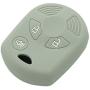 SEGADEN Silicone Cover Protector Case Holder Skin Jacket Compatible with FORD 3 Button Remote Key Fob CV2705 Gray