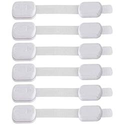 Child Safety Cabinet Locks for Baby Proofing (6 Pack) No Tool or Drilling Needed with Super Strong 3M Adhesive, Multi-Purpose Locks, Baby Proof Home Drawer, Cabinets, Oven, Window, Toilet Seat