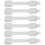 Child Safety Cabinet Locks for Baby Proofing (6 Pack) No Tool or Drilling Needed with Super Strong 3M Adhesive, Multi-Purpose Locks, Baby Proof Home Drawer, Cabinets, Oven, Window, Toilet Seat