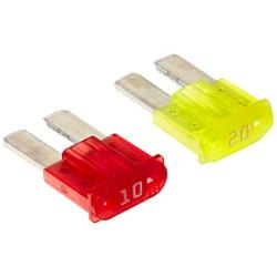 Uriveusa 12V Car Add-A-Circuit Fuse TAP Adapter Fuse Holder with 10A, 20A Fuse [Upgraded Fuses] - (2 Pack) (Micro2 Fuse)
