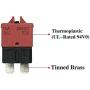 LENKRAD 10 Amp 5pcs Red Manual Reset Low Profile ATS Circuit Breakers 12V - 28V DC (10A)