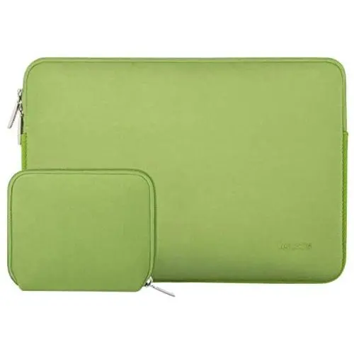 MOSISO Laptop Sleeve Only Compatible with MacBook 12 inch A1534 with Retina Display 2017/2016/2015 Release, Water Repellent Neoprene Bag with Small Case, Greenery