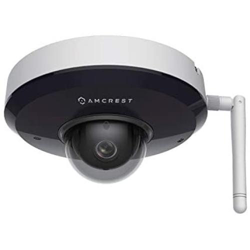 Amcrest ProHD 1080P PTZ WiFi Camera, 2MP Outdoor Vandal Dome IP Camera (3X Optical Zoom) IK08 Vandal-Proof, IP66 Weatherproof, Dual Band 5ghz/2.4ghz, Pan/Tilt (IP2M-866W) (White)