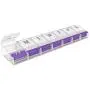 Ezy Dose Push Button (7-Day) Pill, Medicine, Vitamin Organizer Box | Weekly, Daily Planner | Large Compartments | Arthritis Friendly | Clear Lids
