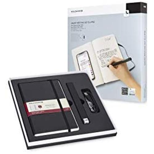 Moleskine Pen+ Ellipse Smart Writing Set Pen & Ruled Smart Notebook - Use with Moleskine Notes App for Digitally Storing Notes (Only Compatible with Moleskine Smart Notebooks)