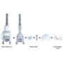 Electric Toothbrush Link Rod Parts for HX9340 HX6730 HX6930 HX6530 HX6321 HX6731 HX6962 HX8911 HX9331 HX9362 HX9372 HX9352