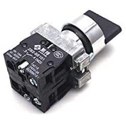 Antrader 4pcs ZB2-BE101 SPDT 2NO 4 Pin 3 Position Round Top Rotary Selector Switch AC 600V 10A