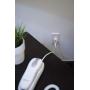 Power Gear Telephone Duplex Adapter, Home or Office, Compatible with Answering Machines, All Brands, RJ14, RJ11, White, 76191
