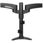StarTech.com Desk Mount Dual Monitor Arm – Articulating - Supports Monitors 12 to 24 – Adjustable VESA Monitor Arm - Grommet or Desk Mount – Black (ARMDUAL)