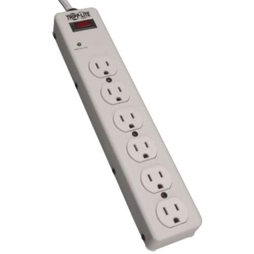 Tripp Lite 6 Outlet Surge Protector Power Strip, 6ft Cord, Metal, & $5,000 Insurance (TLM606)