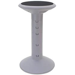 Storex Active Tilt Stool, Ergonomic Seating for Flexible Office Space and Standing Desks, Adjustable 12-24 Inch Height, Gray (00322U01C)