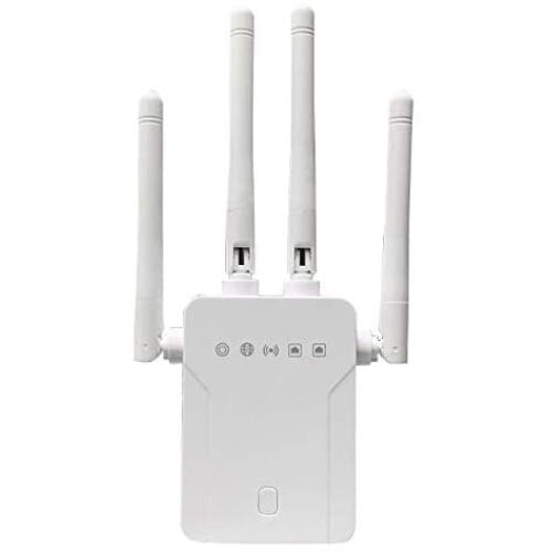 WiFi Extender - WiFi Repeater, WiFi Booster Covers Up to 2500 Sq.ft and 30 Devices, Up to 1200Mbps Dual Band WiFi Repeater with Ethernet Port, Wireless Signal Booster for Home