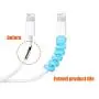 24 Pieces Charger Cable Saver, Silicone Flexible Cable Wire Protector, Mouse Cable Protector, Suit for All Cellphone Data Lines (Black, Pink, Blue, Green)