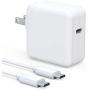 Tissyee 30W USB C Power Adapter, Compatible with MacBook 2015Late 12inch, MacBook Air Charger 2018Late 13 inch,New iPad&iPad Pro, iPhone 12 Pro Max, Pixel, Galaxy, Works with PD 30W 29W 20W