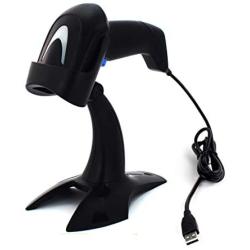 KKMO Automatic Sensor 1D/2D/QR/PDF417/Data Matrix Imaging USB Barcode Scanner CCD Bar Code Reader for Mobile Payment Computer Screen + Stand Holder