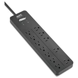 Power Strip Surge Protector, APC PH12, 2160 Joules, Flat Plug, 12 Outlet Power Cord Strip
