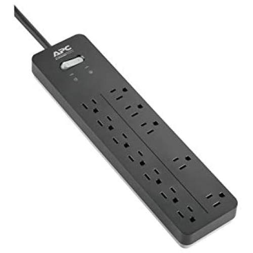 Power Strip Surge Protector, APC PH12, 2160 Joules, Flat Plug, 12 Outlet Power Cord Strip
