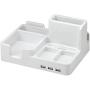 All-in-One Desk Organizer & Docking Station/Stand for iPad/iPhone/Tablets/Smartphones with 3 USB Ports