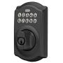 Schlage BE365 CAM 622 Keypad Electronic Deadbolt, Matte Black