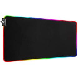 VictSing Gaming Mouse Pad, Rgb Mouse Pad with 13 Lighting Modes 2 Brightness Level, Computer MousePad Game Mouse Mat, Mousepad XXL for Game, 31.5×15.7 Inch