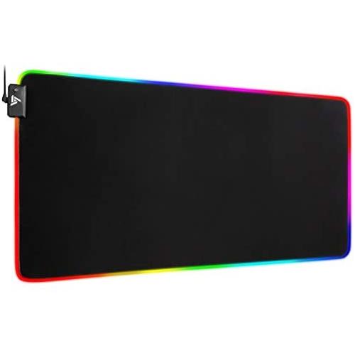 VictSing Gaming Mouse Pad, Rgb Mouse Pad with 13 Lighting Modes 2 Brightness Level, Computer MousePad Game Mouse Mat, Mousepad XXL for Game, 31.5×15.7 Inch