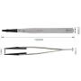BES Precision ESD Stainless Steel Replaceable Tweezers for Electronics Laboratory Work BST-2A